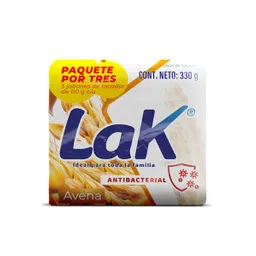 Lak Jabón de Tocador Antibacterial Avena