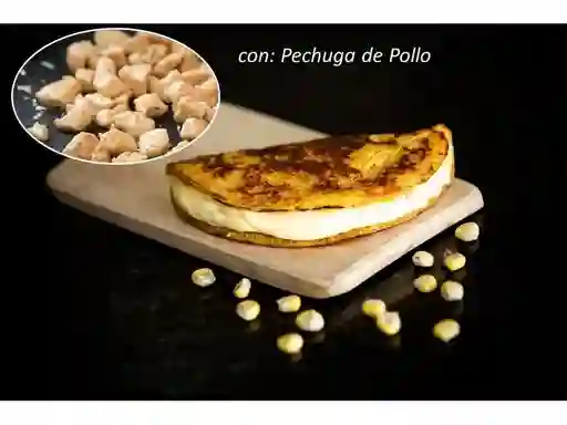 Cachapa con Queso y Pollo