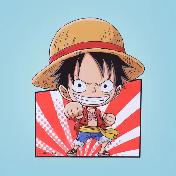 Calcomanía Luffy Serie One Piece Miniso