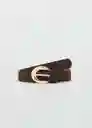 Cinturón Maya Chocolate Talla M Mujer Mango