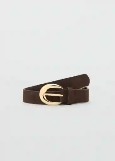 Cinturón Maya Chocolate Talla M Mujer Mango