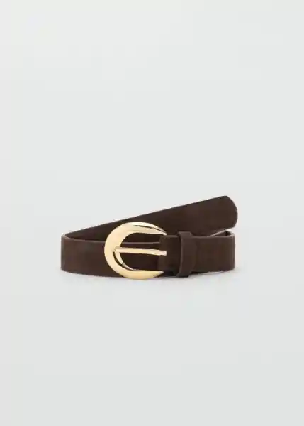 Cinturón Maya Chocolate Talla M Mujer Mango
