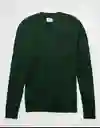 Suéter Tejido Hombre Verde Talla MEDIUM 1933695 American Eagle