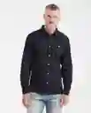 Camisa Oxford Manga Larga Negro Sombrío Ultraoscuro M Chevignon