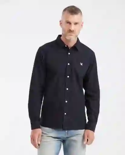 Camisa Oxford Manga Larga Negro Sombrío Ultraoscuro M Chevignon