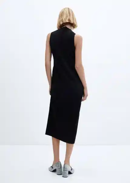 Vestido Mayka Negro Talla M Mujer Mango