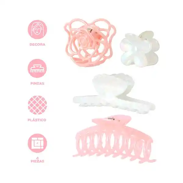 Set de Pinzas Para el Cabello Serie Miniso