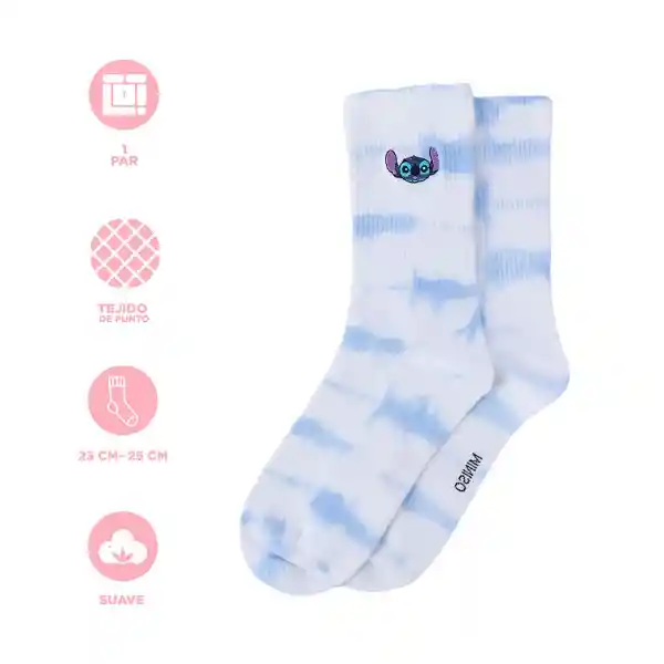 Medias Serie Disney Lilo & Stitch Azul Miniso