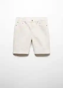 Bermuda Jarod Off White Talla 42 Hombre Mango