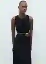 Vestido Pumpkin Negro Talla S Mujer Mango