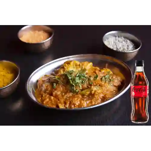 Combo Aloo Gobhi + Coca-Cola Sin Azúcar 300 ml
