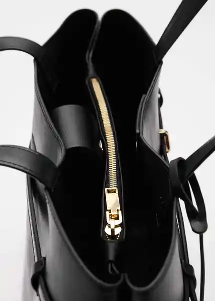 Bolso M Dahlia Negro Talla 99 Mujer Mango