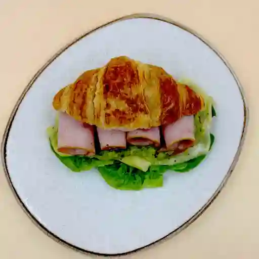 Croissant de jamón y queso