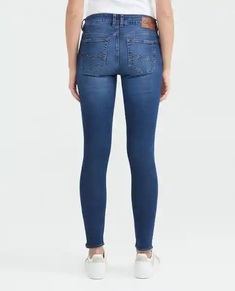 Jean Low Rise Rusty Mujer Azul Clásico Oscuro 10 Chevignon