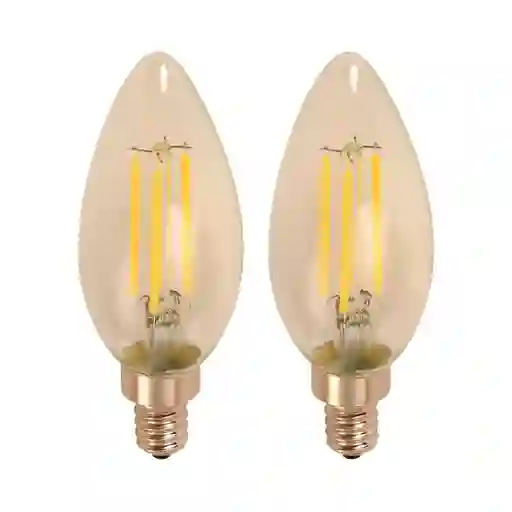 Ecomax Bombillo Led Filamento C35 E12 2 Ud 4 W 22374-1