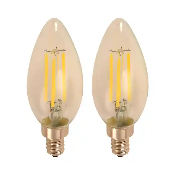 Ecomax Bombillo Led Filamento C35 E12 2 Ud 4 W 22374-1