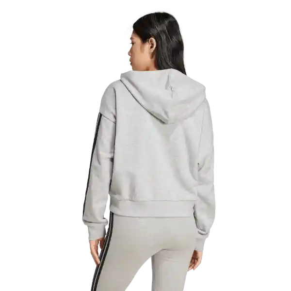 Adidas Chaqueta 3S Ft Fz Hd Lifestyle Mujer Gris Talla S