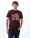 Camiseta Hombre Morado 75 Talla L 849f016 Americanino