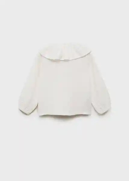 Blusa Isabella Blanco Talla 72 Niñas Mango