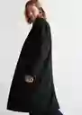Abrigo Parisino Negro Talla 21 Teen Niñas Mango