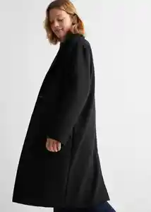 Abrigo Parisino Negro Talla 21 Teen Niñas Mango
