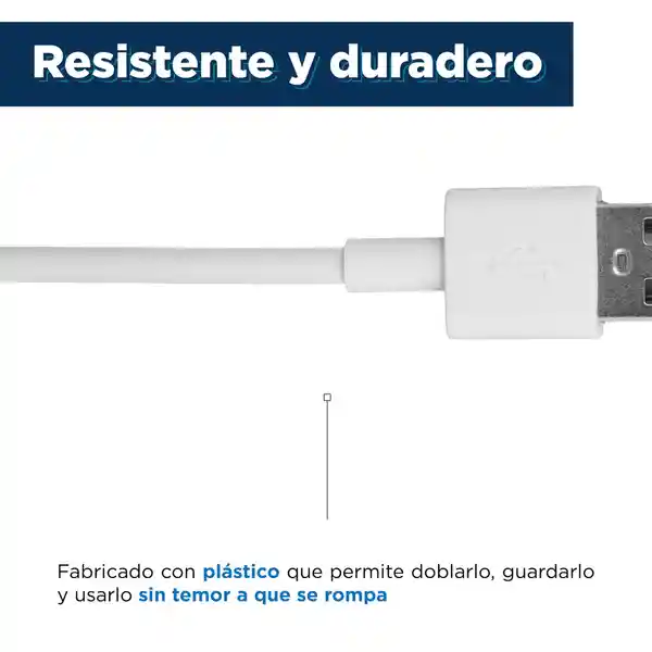 Cable de Datos Tipo C Blanco 2 m Miniso