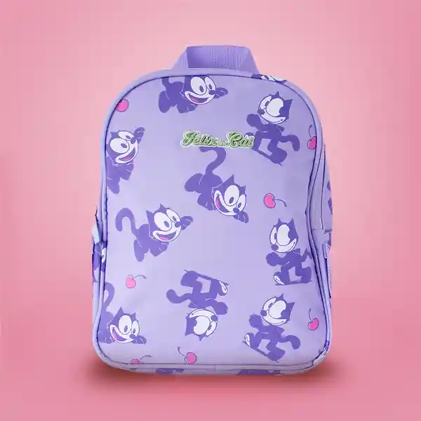 Maleta Escolar Serie Felix The Cat Morado Miniso