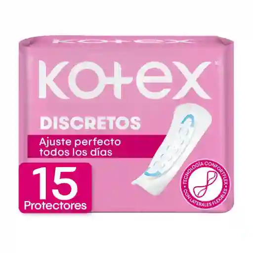 Protectores Diarios Kotex Discretos 15 Und