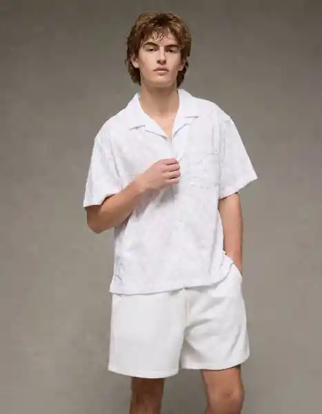 Camisa Hombre Blanco Talla Large 2920100 American Eagle