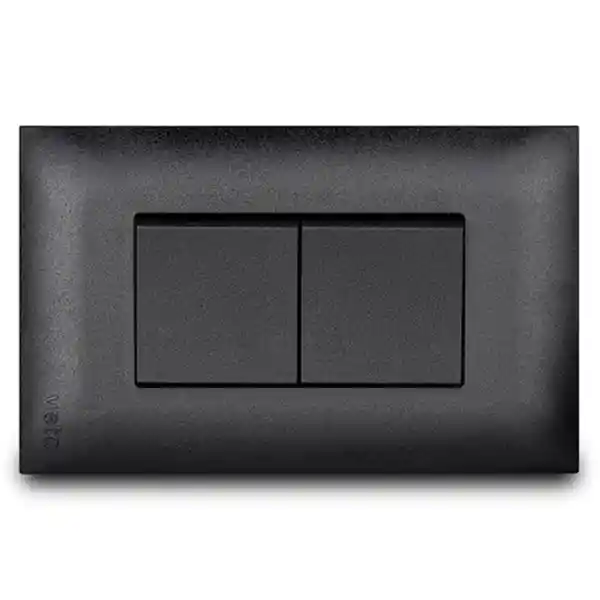 Veto Interruptor Doble Vive Black
