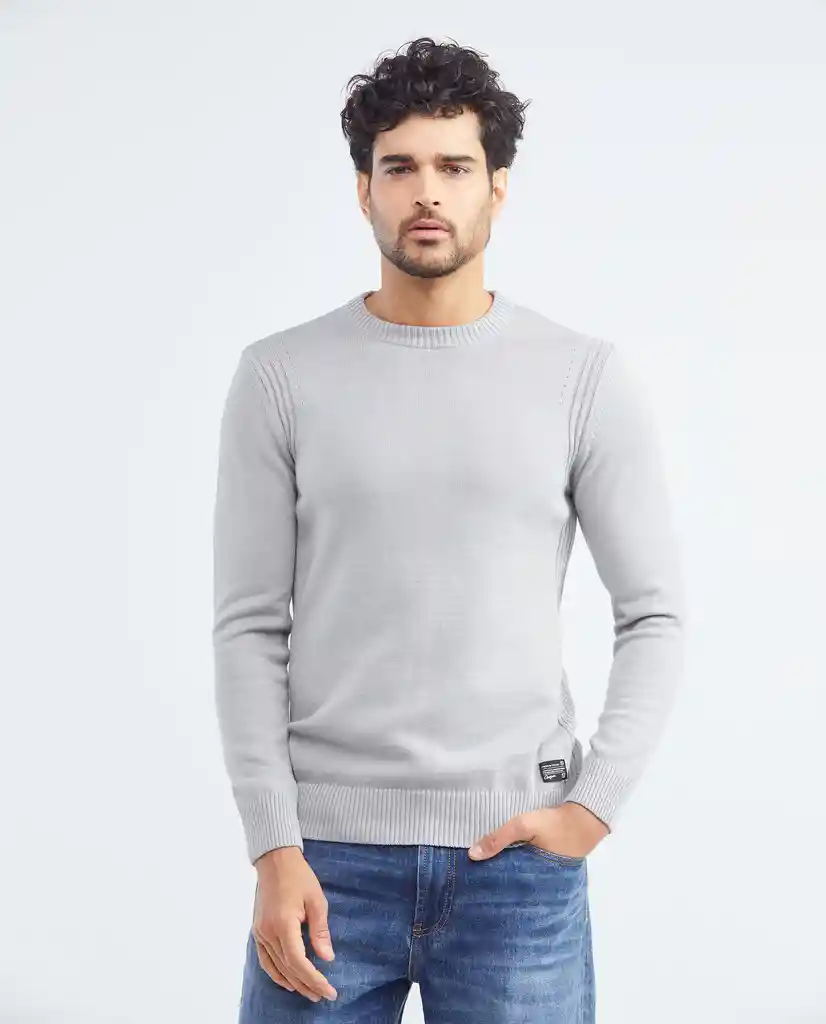 Sueter Heritage Gris Londres Medio Talla M Hombre Chevignon