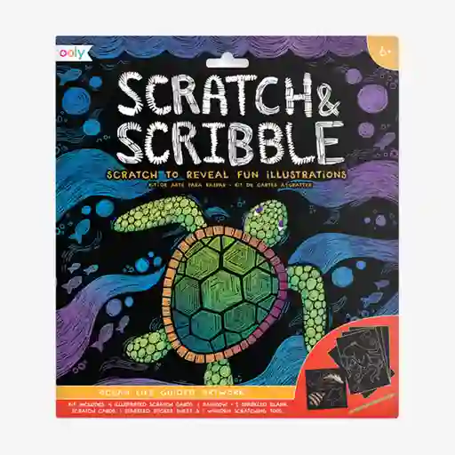 Ooly Kit de Arte Scratch Ocean