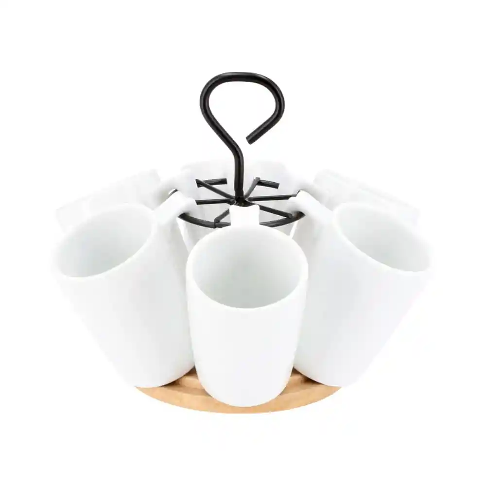 Pack 6 Tazas Espresso 130 Ml Blanco 0002