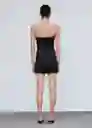 Vestido Tomo Negro Talla S Mujer Mango