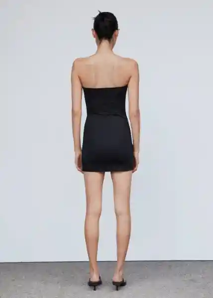 Vestido Tomo Negro Talla S Mujer Mango