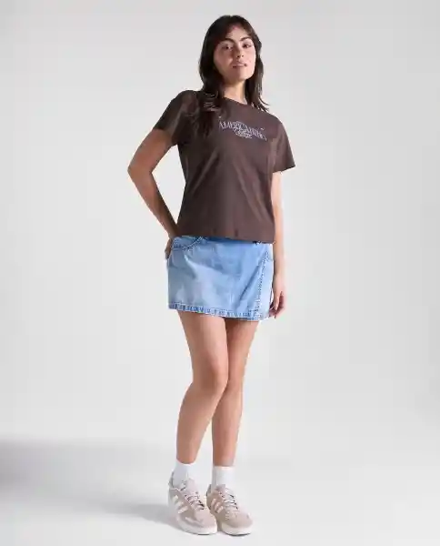 Camiseta Mujer Café Talla M 609G090_CAF171044 Americanino