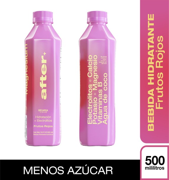 After Bebida Hidratante Frutos Rojos 500 ml