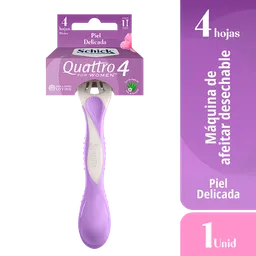 Schick Maquina de Afeitar Quattro For Women Sensitive