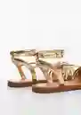 Sandalias Temis-A Oro Talla 38 Niñas Mango