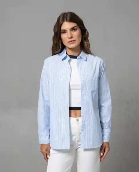 Camisa Mujer Azul Talla XL 212G003 Rifle