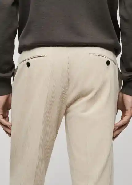 Pantalón Pierreb Piedra Talla 40 Hombre Mango