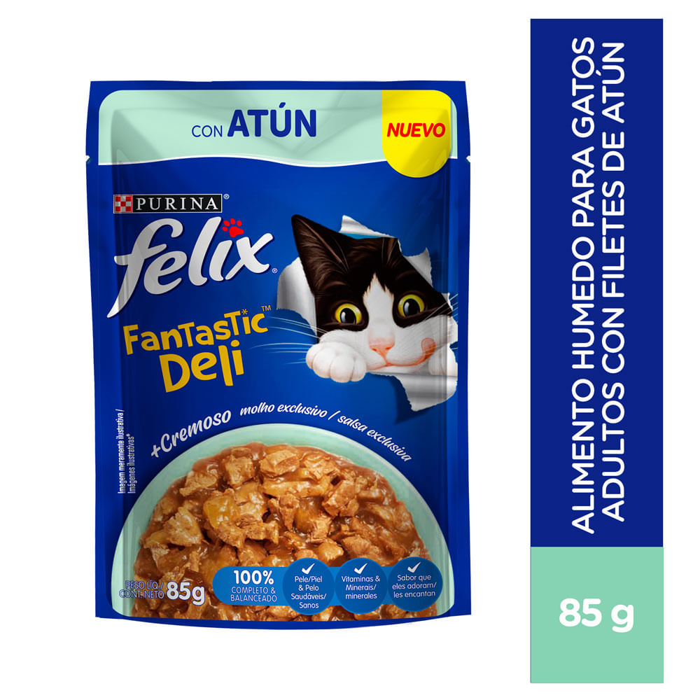 Felix Alimento Húmedo para Gatos con Atún 85 g