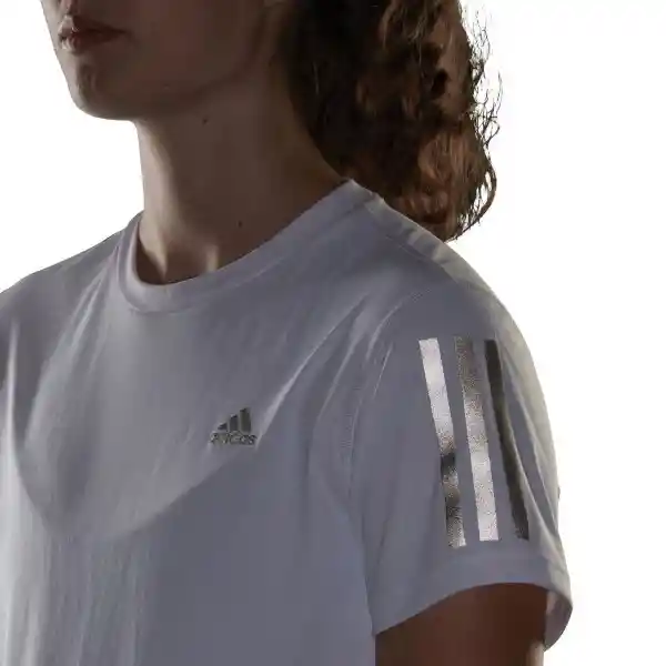 Adidas Camiseta Own The Run Tee Para Mujer Blanco Talla S