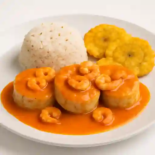 Medallon de Sierra en Salsa de Camaron