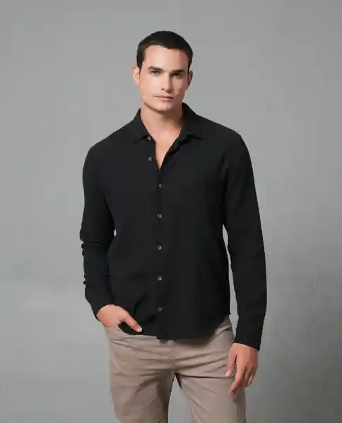 Camisa Hombre Negro L 112 112G014_NEG194007 Rifle