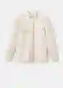 Chaqueta Baku Crudo Talla M Hombre Mango