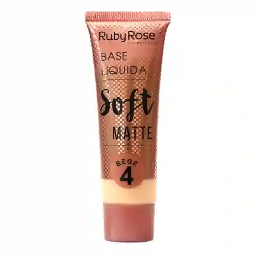  Ruby Rose Base Líquida Soft Matte Beige #4   