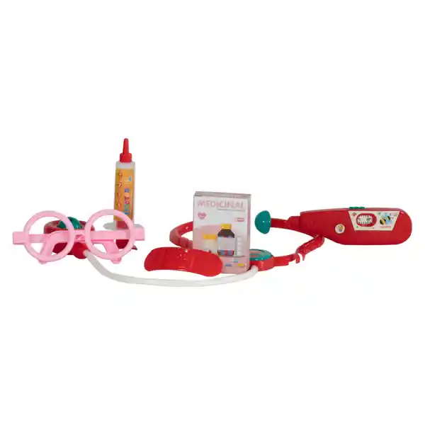 Doctor Set Juguete Rojo y Rosa