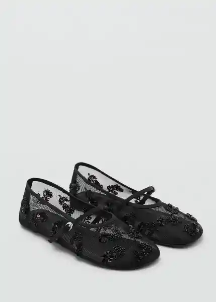 Zapatos Melchor Negro Talla 38 Mujer Mango