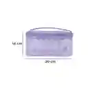Cosmetiquera Plastificada Serie Miniso Morado Miniso